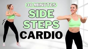 🔥30 Min SIDE STEPS CARDIO🔥LOW IMPACT CARDIO for WEIGHT LOSS🔥NO SQUATS/NOLUNGES🔥BURN THIGH FAT🔥