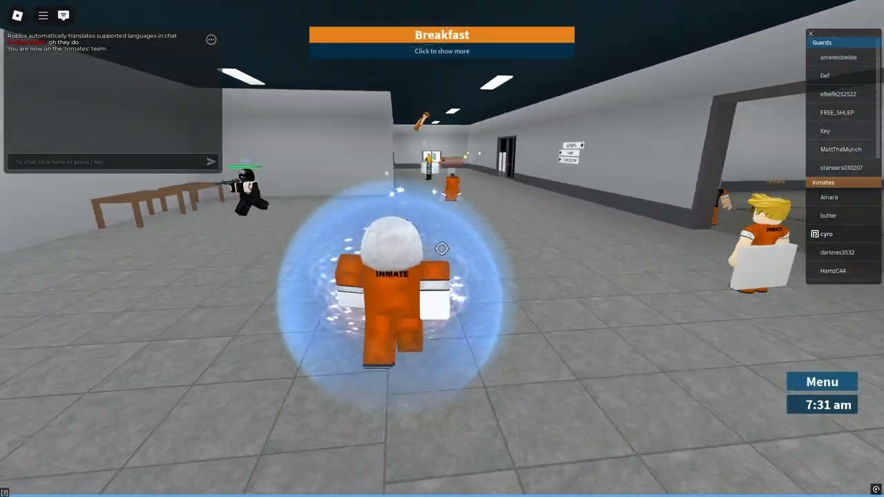 finding a hacker in prison life speedrun