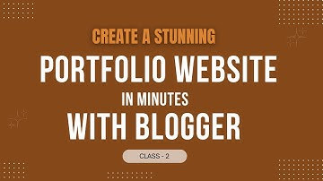 Create a STUNNING Portfolio Website in Minutes with Blogger