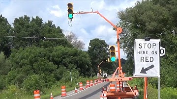 Portable Temporary Traffic Signal (normal function)