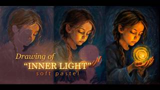 Creating "Inner Light" | Soft Pastel Painting Process screenshot 4