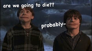 Harry and Ron being the most CHAOTIC Hogwarts students ever