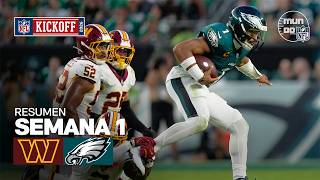 Washington Commanders vs. Philadelphia Eagles | Semana 1 - Temporada NFL 2026 | Resumen en español