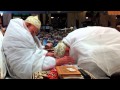 Aqa burhanuddin embracing syedna qutbuddin in muanaqa