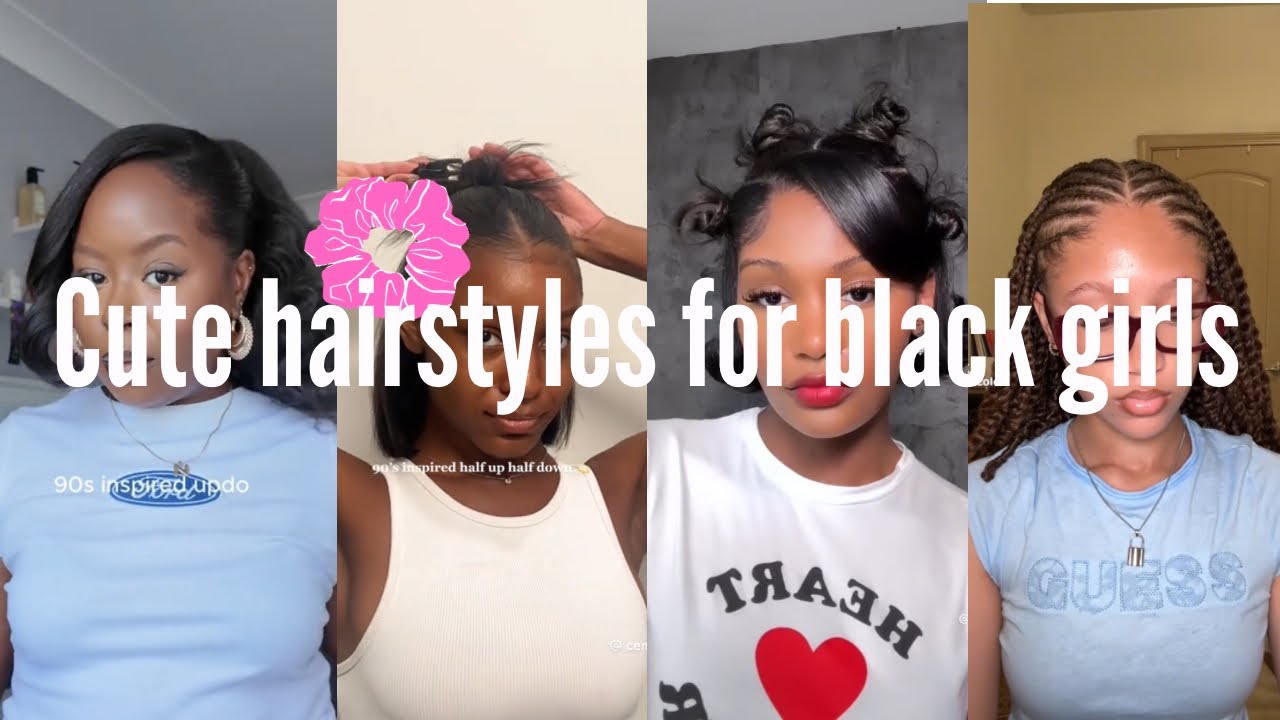 Cute hairstyles for black girls 💞 #hairstyles #tiktok #fypシ゚viral 