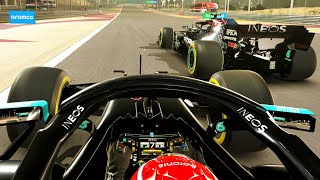 F1 2020 GEORGE RUSSELL MERCEDES GAMEPLAY! - Sakhir GP Bahrain Alternative Layout Race screenshot 4