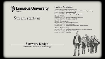 1DV600 - Lecture 7 – Software Design