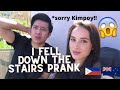 I FELL DOWN THE STAIRS PRANK ft. kimpoy feliciano