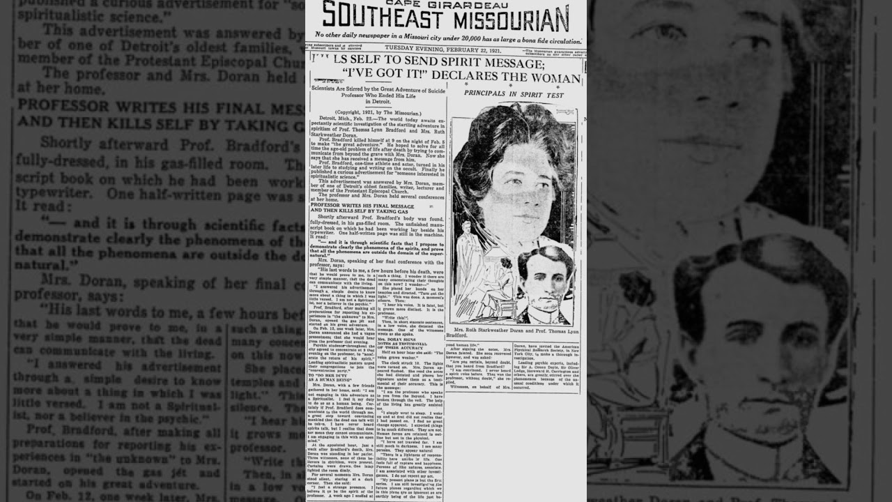 📺 New Podcast Episode: The Mysterious End Experiment of Thomas Bradford