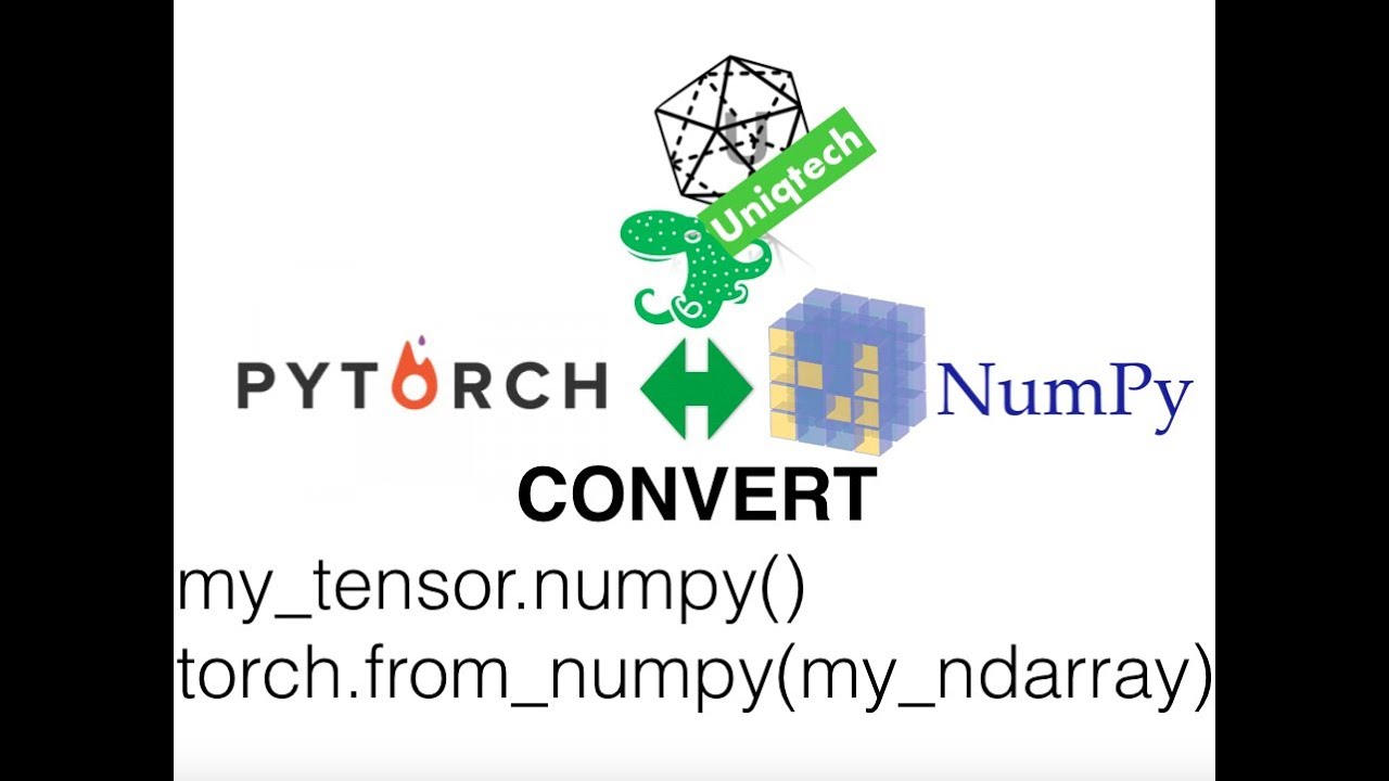 Pytorch convert torch tensor to numpy ndarray and numpy array to tensor - YouTube Pytorch Convert Torch Tensor To Numpy Ndarray And Numpy Array To Tensor - Youtube