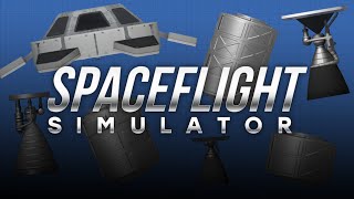 NEW Space Station Parts and Engines Update in Spaceflight Simulator