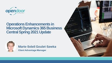 Operations Enhancements in Microsoft Dynamics 365 Business Central Spring 2021 Update