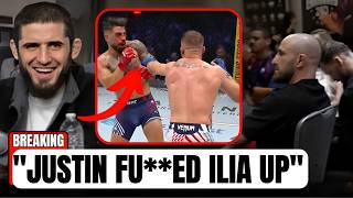 Ilia Quits on Stool! MMA Community ERUPTS After Justin Gaethje’s Shocking Performance!”