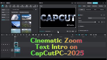 Cinematic Zoom Text Intro Tutorial (CapCut PC 2025) 🎬 EASY Text Intro (CapCut PC) ✅MUST WATCH