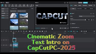 Cinematic Zoom Text Intro Tutorial (CapCut PC 2025) 🎬 EASY Text Intro (CapCut PC) ✅MUST WATCH