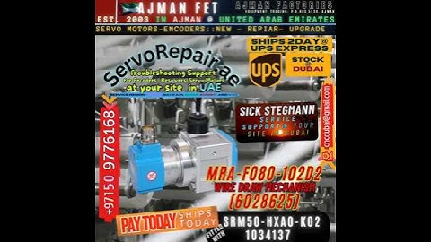 SICK Wire Draw Encoder Troubleshooting Service Repair at Dubai ServoRepair.ae Buy UAE MRA-F080-102D2