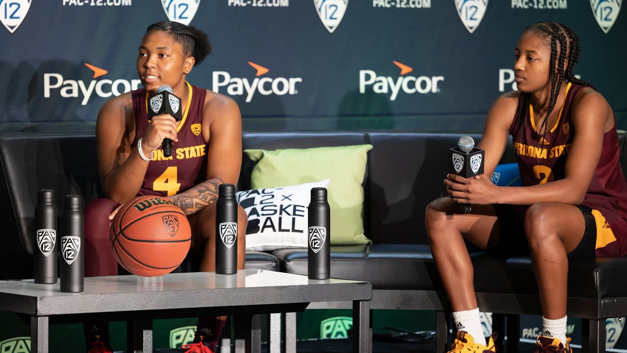 Trayanna Crisp and Jaddan Simmons Press Conference | 2023 Pac-12 Women’s Basketball Media Day | ASU