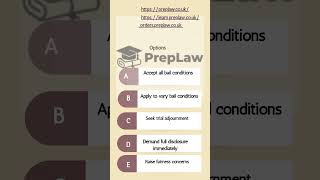 Topic: Criminal Procedure–Bail Conditions Question 21 #sqe1 #viral #viralvideo #uklaw #law #sqe#fyp
