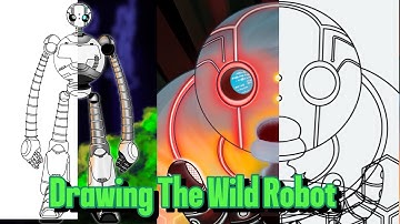 Drawing The Wild Robot | ROZ #thewildrobot #drawing #speeddrawing
