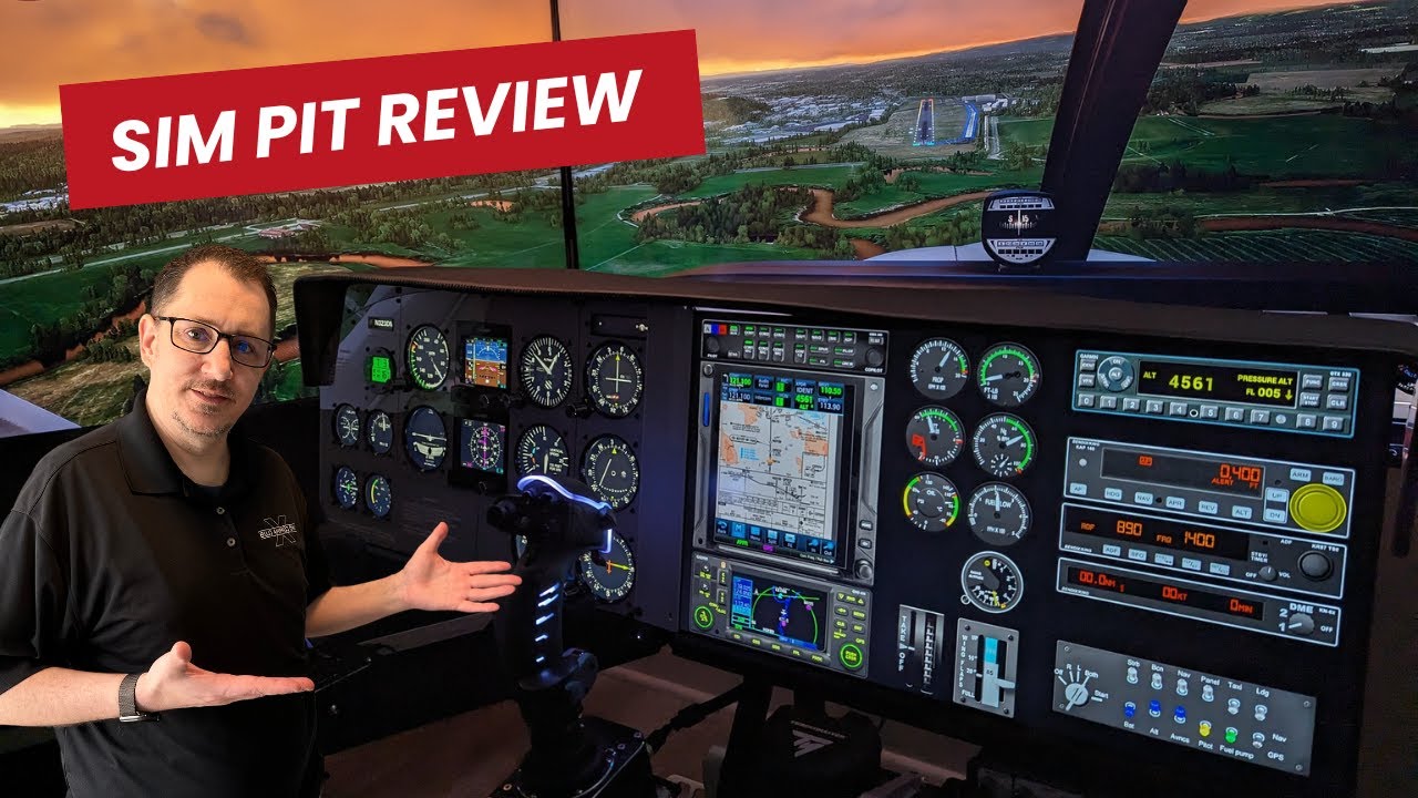 Flight Simulatorセット Exclusive Sim Pit Review :: TBM 930 Home Flight Simulator - YouTube