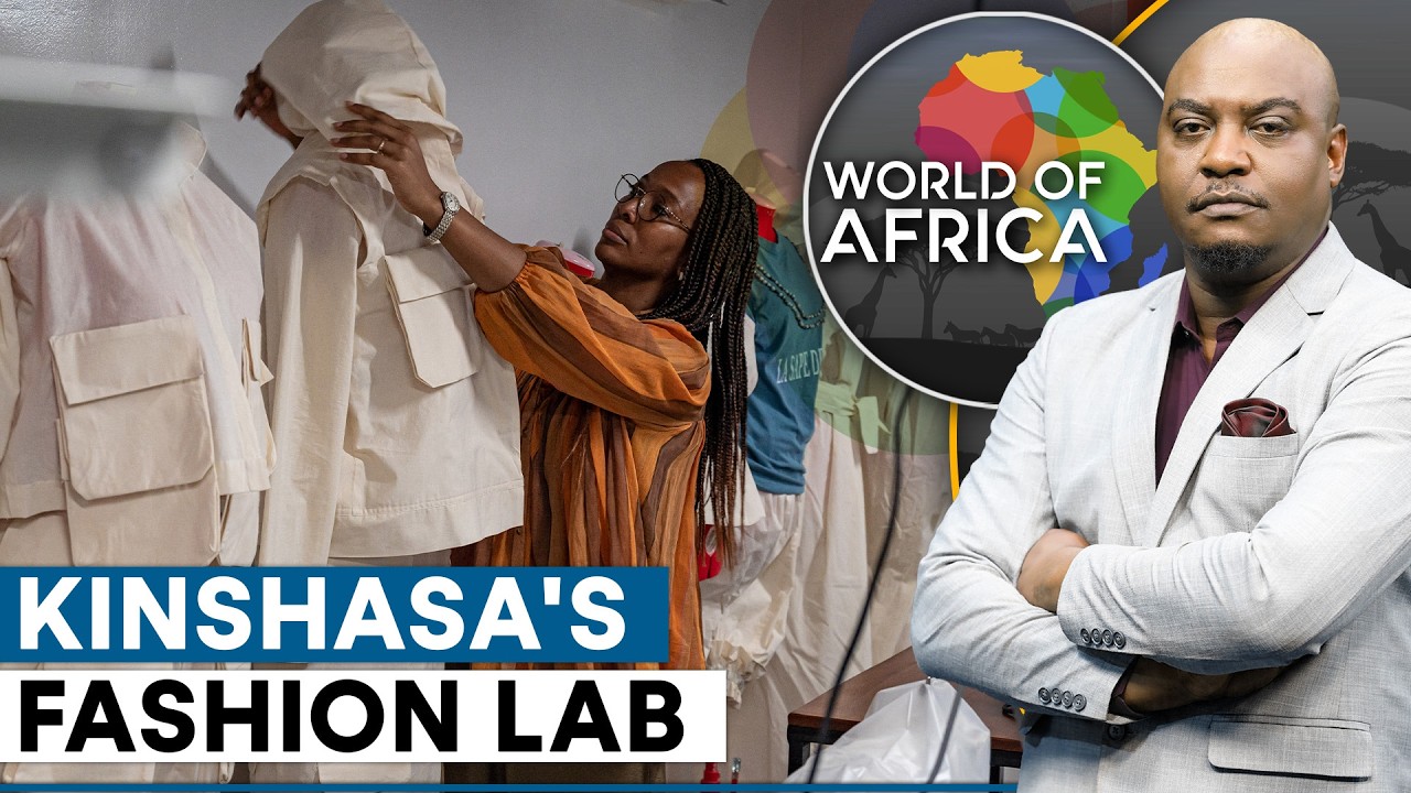 Still from New Generation of Designers Learn the Art of Style at Kinshasa 'Fashion Lab' | World Of Africa |WION
