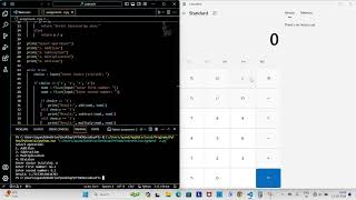 BASIC CALCULATOR using python on VS Code