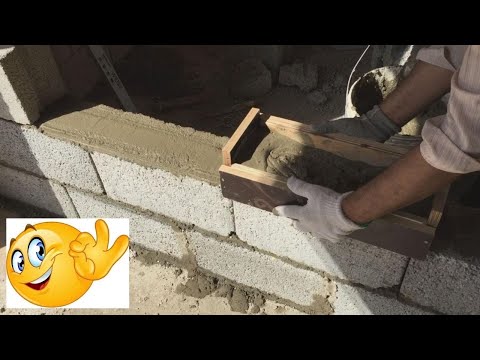 Video: DIY block laying: tool, mortar, mixture
