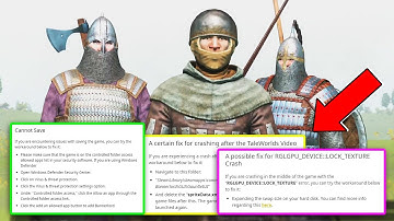 Devs Show Common Issues & Solutions for Mount & Blade II Bannerlord