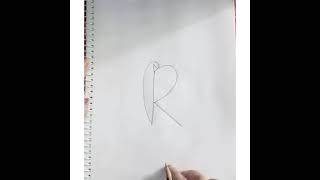 how to draw a rabbit 🐰after writing letter //R// children's helpful video (easy trick)