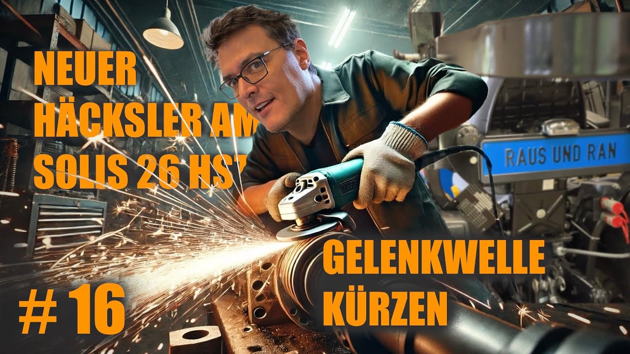 3,5 Hektar Grundstück gekauft | Jansen BX42-S am Solis 26 HST | Zapfwelle kürzen