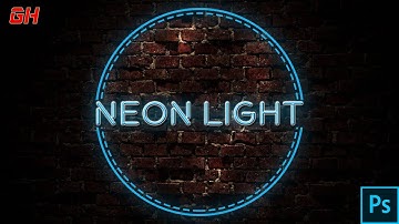 Neon Effect-How to create realistic NEON LIGHT text effect in Photoshop-Photoshop Tutorial