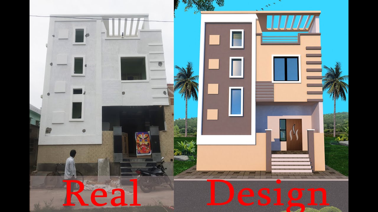 Top front Elevation Designs for Double floor houses Top Home Front