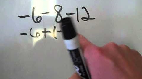 7thgrd - 10/6/15 - Example Problem - Rewriting with the additive inverse