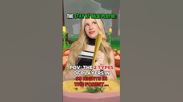 The 2 “TYPES OF PLAYERS” in 99 NIGHTS IN THE FOREST on ROBLOX! 🌳🦌🦉