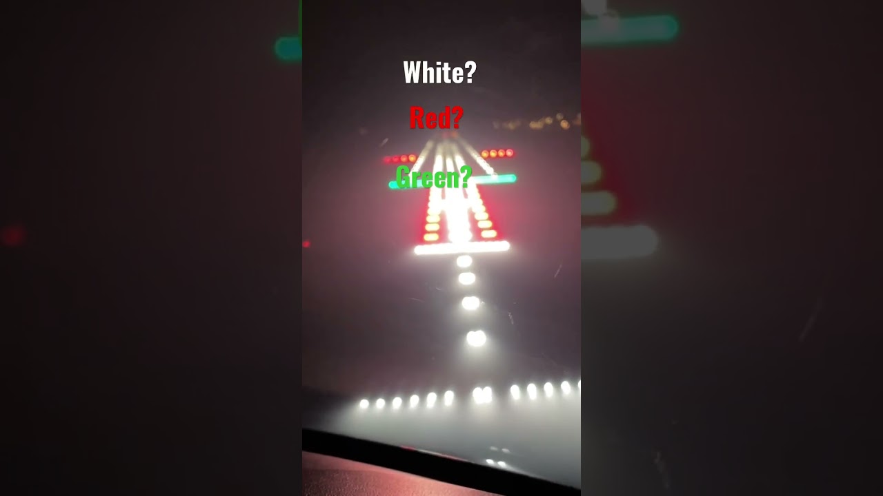 Do you know why the Runway lights have different colors? 