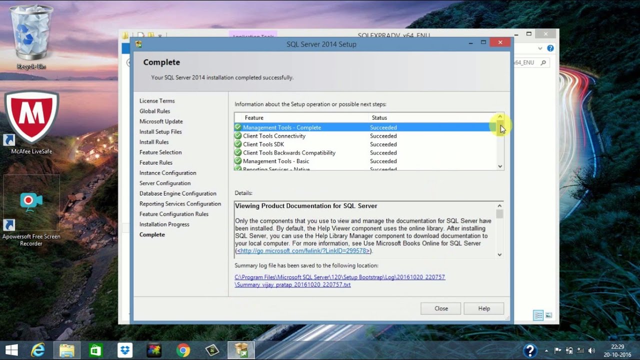 1.Installation of microsoft sql server 2014 - YouTube