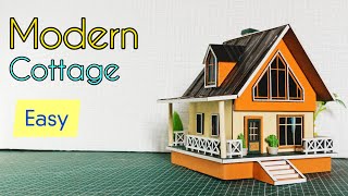 DIY Easy Cardboard House Modern Cottage