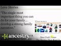 Love stories in your family tree  ancestry