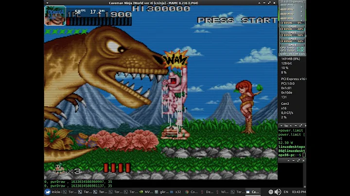 Mame 0.236 Native Test 60fps NVENC x64 + Sound (Core i3 8350K) + Nvidia 470.62