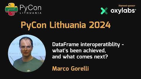 Marco Gorelli - DataFrame interoperatiblity - what