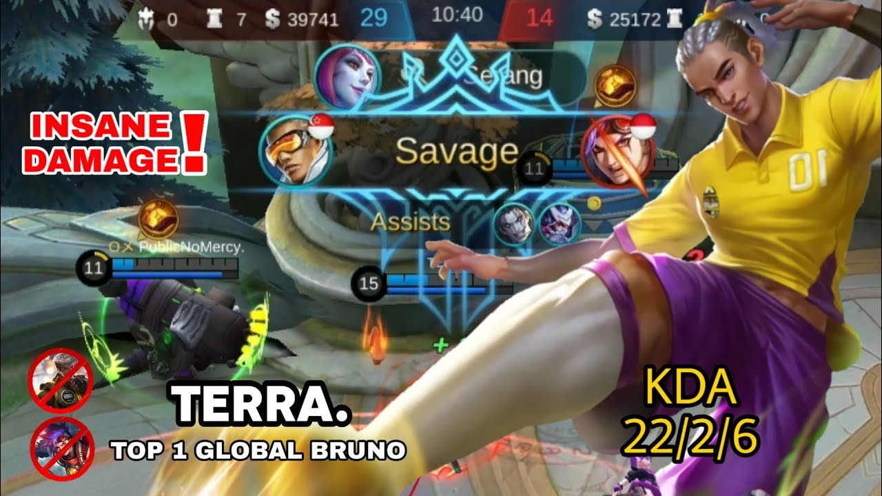 Bruno vanguard elite by ᴛᴇʀʀᴀ. - insane damage!!! - best MVP - SAVAGE!!!