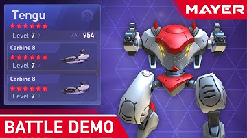 Tengu first try, 6 stars 7 lvl | Mech Arena