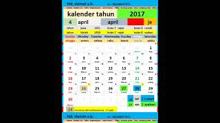 Kalender Tahun 2017 kalender blog shorts edukasi gerhana calendar earth eclipse geography