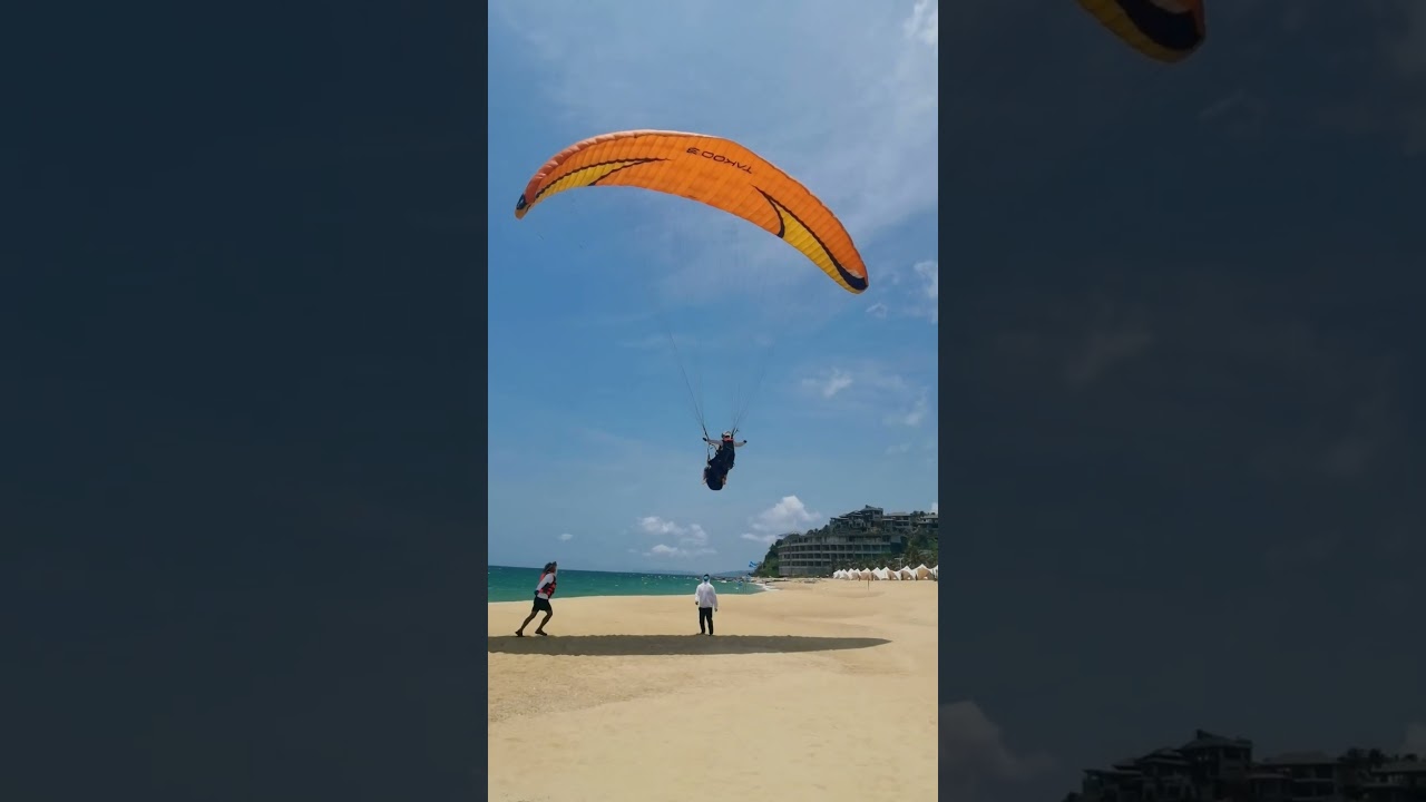 Tow winch paraglider