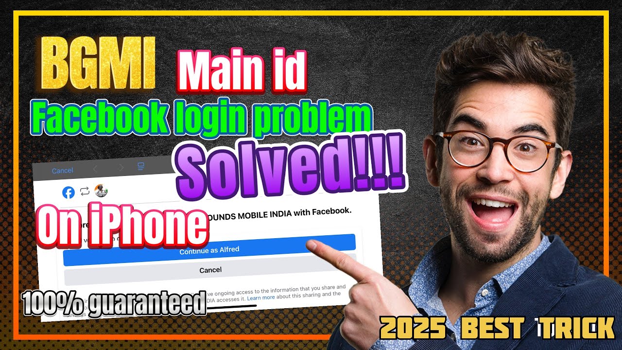 BGMI FACEBOOK MAIN ID LOGIN PROBLEM SOLVED ON iPHONE/ PUBG MAIN ID ...