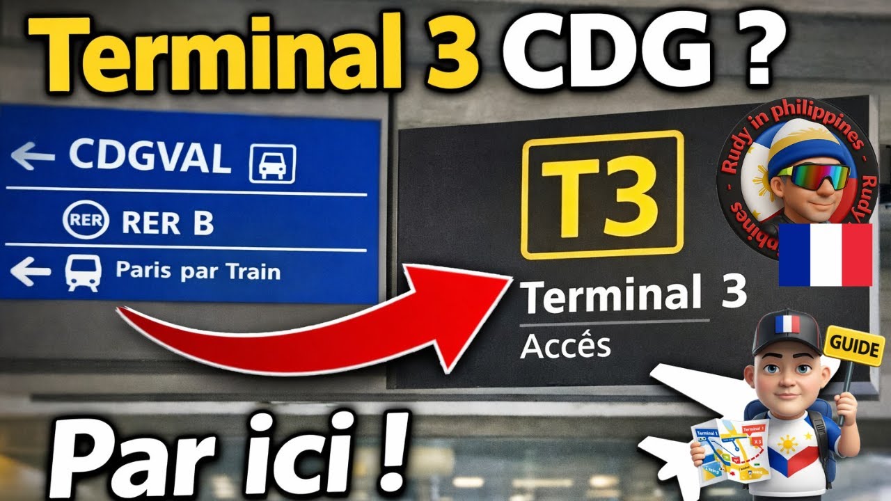 CDG : rejoindre le Terminal 3 depuis le Terminal 1 via Roissypôle (Terminal 2 inclus)