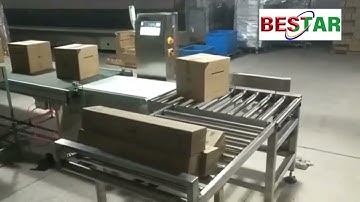 big range online check weigher auto weighing machine for carton box seafood