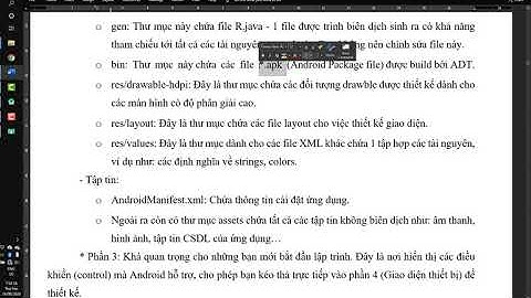 Giới thiệu về giao diện làm việc