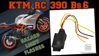KTM RC 390 Bs 6 New Model Hazard Light Flasher. Ktm Hazard Light Flasher Installation.KTM Rc 200 bs6