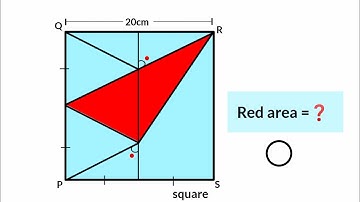 Can you find area of the Red triangle? | (Fun Geometry Problem) | #math #maths | #geometry